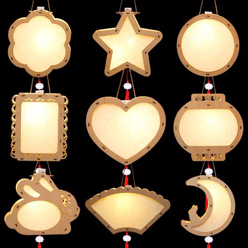 MidAutumn Festival Wooden Lantern Ancient Style Palace Lamp