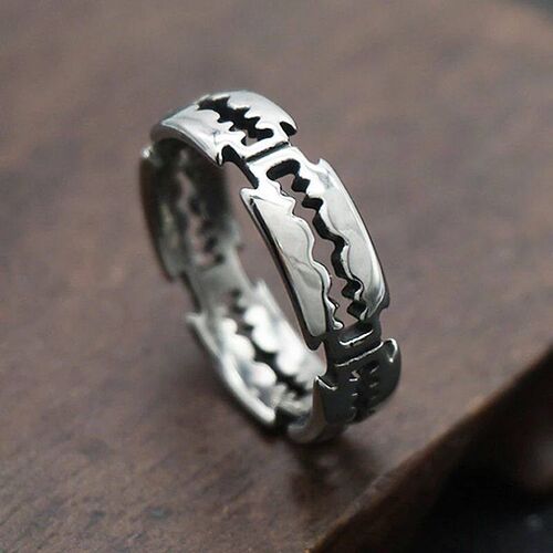 Charm Stainless Steel Hip Hop Bladed Ring Fashion Punk Rock