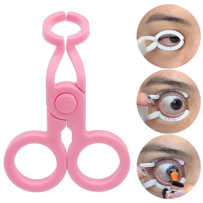 3pcs Women Eye Care Contact Lenses Inserter Remover Plastic