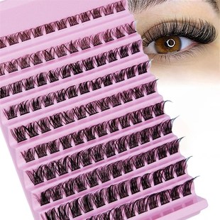 120pcs Cluster Lashes 8-16mm Wispy Individual Lashes Natural