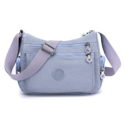 Multi-layer Nylon Womens Bag Fashionable Lightweight Should