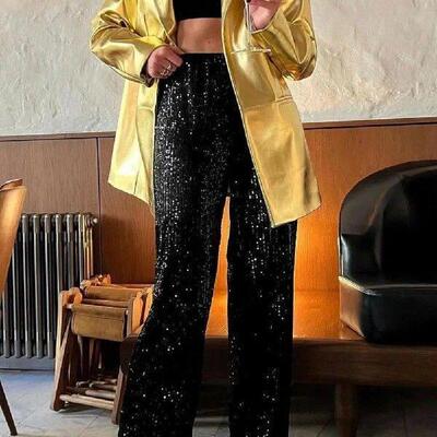 High-waistedSequinPEm