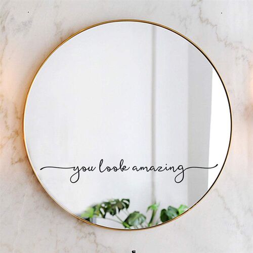 You Look Amazing Mirror Decal Vinyl Decal Bathroom Decor Sho