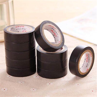 Black plastic electrical insulation tape, flame-retardant el