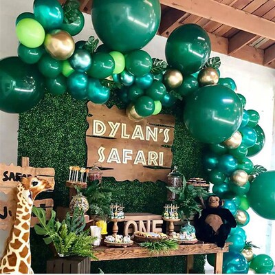 Jungle Animals Disposable Tableware 1st Birthday Decoration