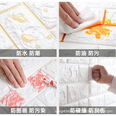38.5*35cm 3D Wall er Wallpaper Self Adhesive Foam Soft Brick