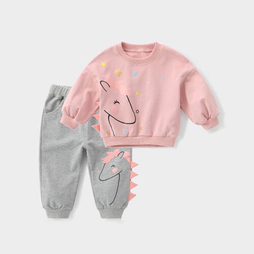 2Pcs Baby Girls Clothing Sets Autumn Winter Toddler Girls Cl