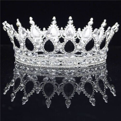 Crystal Vintage Royal Queen King Tiaras and Crowns Men/Women