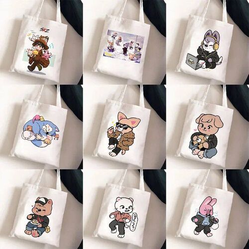 Stray Kids Skzoo Periphery Printed  Bag Student Casual Women