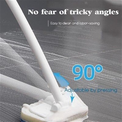 Bathroom Carpet Sponge Brush Long Handle Wall Tile Cleaning