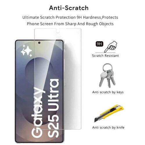 4in1 Tempered Glass For  Galaxy S25 S24 Ultra S25 Plus Finge