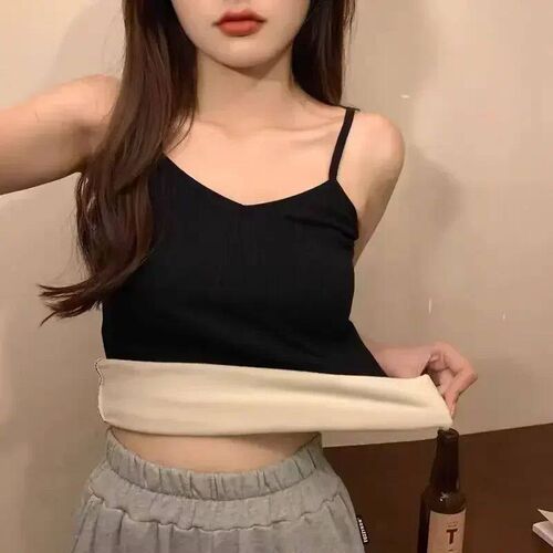 Women Velvet Vest Plush Winter Thickened Unwear Solid Color