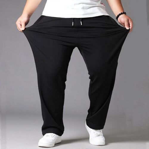 10XL Oversized Black Casual Pants Mens Breathable Sweatpants