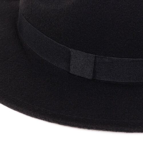 Vintage Fedora Men Gentleman Wool Wide Brim Top Hat spring A
