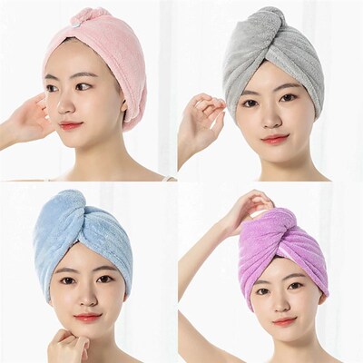Quick Drying Towel Microfiber Shower Cap Magic Hair Fast Dry