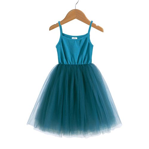 Summer Cute Girls Sequined Princess Dress Kids Sleeveless Tu