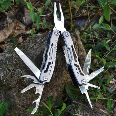 Stainless Steel Pliers Outdoor Knife Combination Folding Car