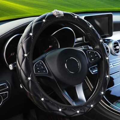 Artificial Sheepskin Print Stereo Diamond-encrusted Crown Ca