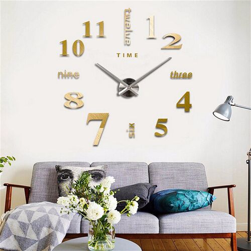 3D Wall Clock Mirror Wall ers Creative DIY Wall Clocks Remov