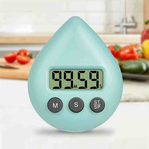 Water Drop Electronic Digital Timer Kitchen Cooking Shower S