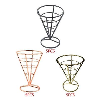 French Fries Stand Fried Chicken Display Rack, Metal Wire