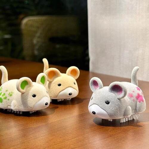 Cat and dog toy simulation electric hamster prank vibration