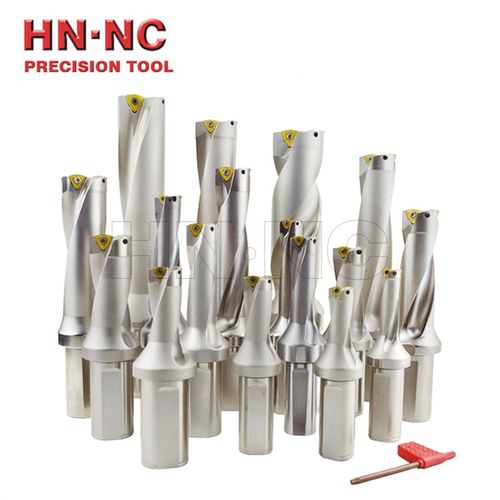 海纳3倍径快速钻头U钻喷水钻舍弃式出水暴力钻浅孔钻装WCMX刀片