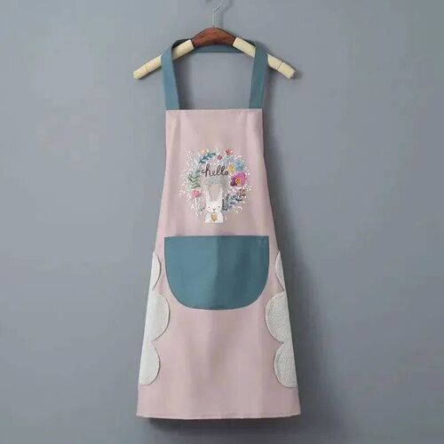 Cartoon Apron Oil-proof Waterproof Apron Waist Wipe Hand Sle
