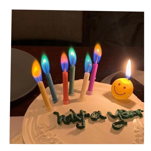 Birthday Colorful Flame Candle Birthday Cake decoration