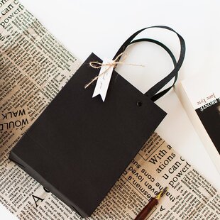 black giftbag boyfriend gift packaging bag and box business