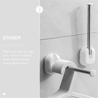 Foldable Clothes Drying Swivel Hook Hanger Clothing Rack