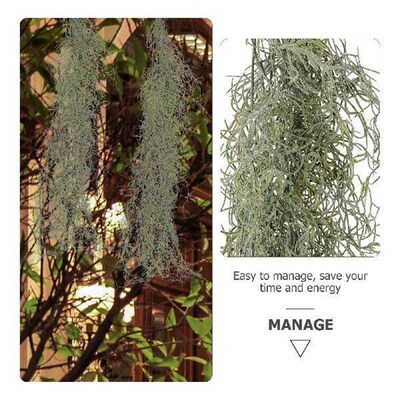 Faux Plant Artificial Dried Flowers Hanging Moss DIY Decor