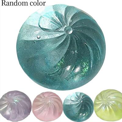 4pcs Glitter Dumpling Squishy Mega Rainbow Squeeze Dough toy