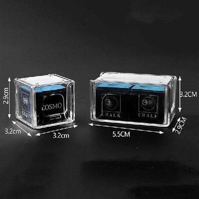 Acrylic Billiard Chalk Powder Box - Transparent and Stylish