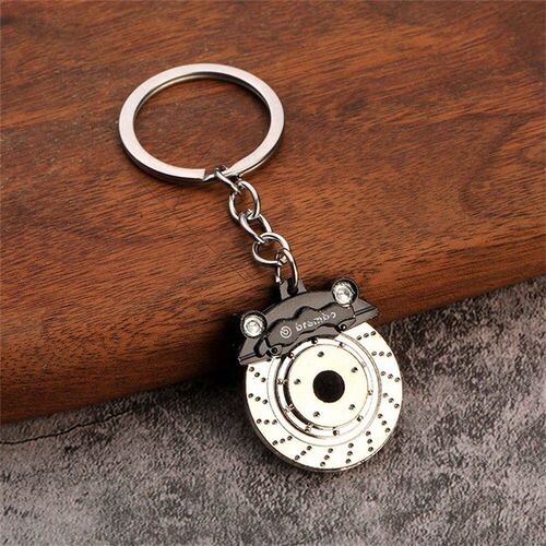 Creative Wheel Rim Keychain Metal Racing Brake Disc Keyring