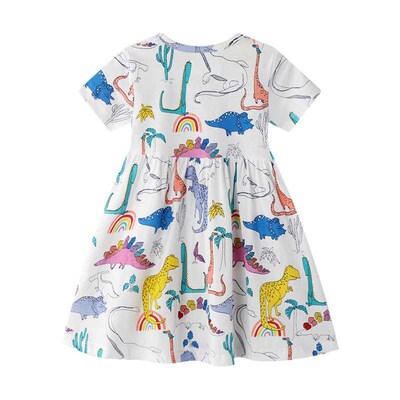 Girls Stitching Dress Summer Fashion Princess Dress Children