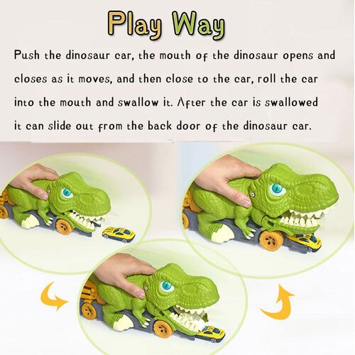 New Dinosaur Toy Play Vehicle Game For Boy Car Carrier Truck
