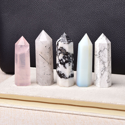 30 Color Natural Stones Crystal Point Wand Amethyst Rose Qua