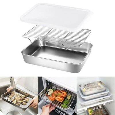Stainless Steel Bakeware Baking Pan Rack Pans Refrigerator