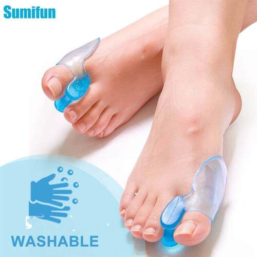 1pair Silicone Toe Separator Silicone Gel Thumb Corrector Bu