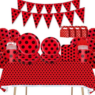 Ladybirds Ladybug Theme Birthday Party Decoration Tableware