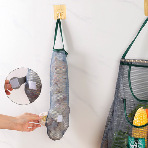 Reusable Kitchen Hanging Mesh Bag Home Fruit and Vegetable S