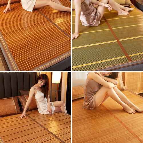 sided bamboo mat mat single bed rattan mat folding ice mat