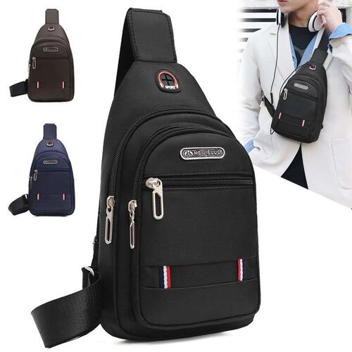 Outdoor Travel Fashion Mens Small Chest Bag Polyester Cross