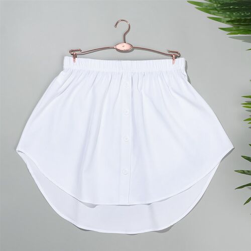High Waist Fake Top Skirt Adjustable Mini Skirt Lower Sweep