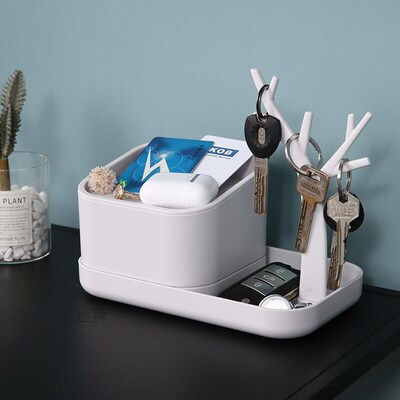 Entrance key desk storage box at the entrance living room cr