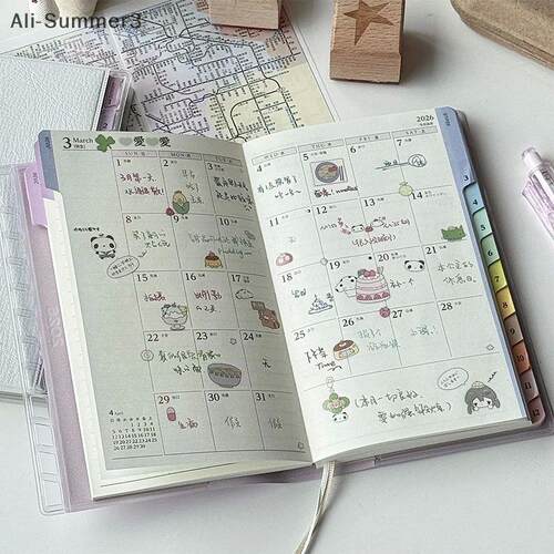 Calendar Notebook Diary 2026 Planner With Rainbow  Cortical