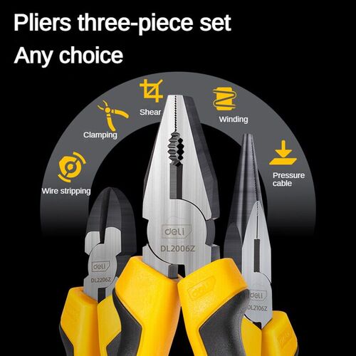 Deli 6 Inches Universal Wire Cutter Diagonal Cutting Pliers