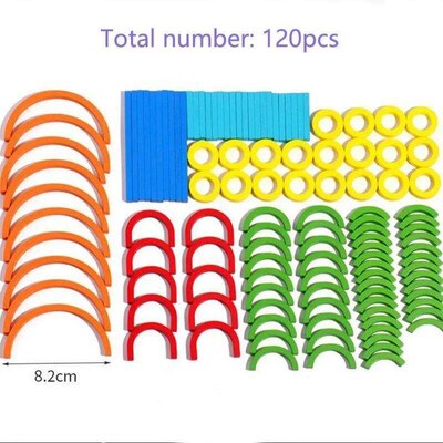 Wooden Creative Sticks And Rings Puzzle Intelligence Game Mo