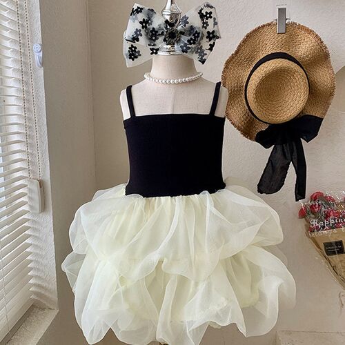 New Girls Dress For Kids Birthday Princess Dress Strapless W